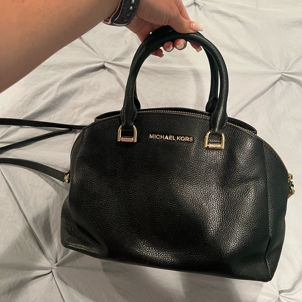 NWT Michael Kors Black Dome Bag